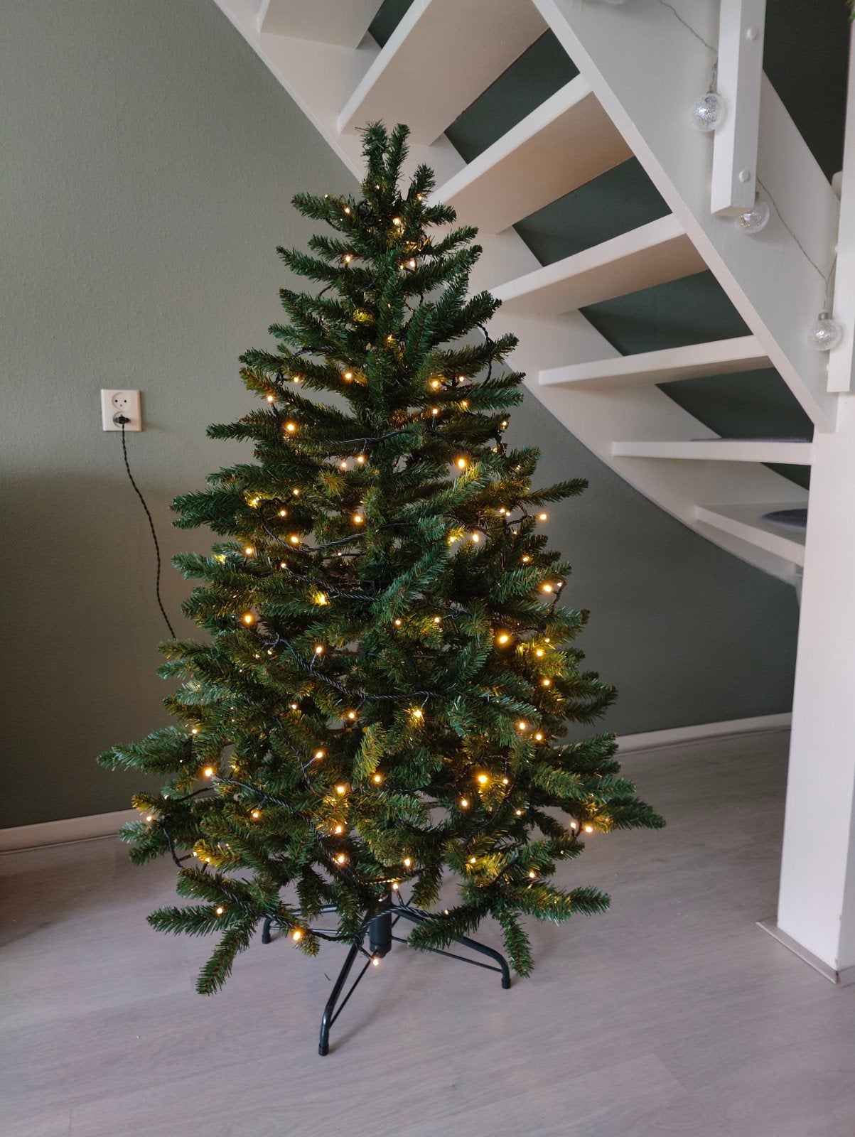 Kerstboom inclusief verlichting, Diversen, Ophalen, Gebruikt