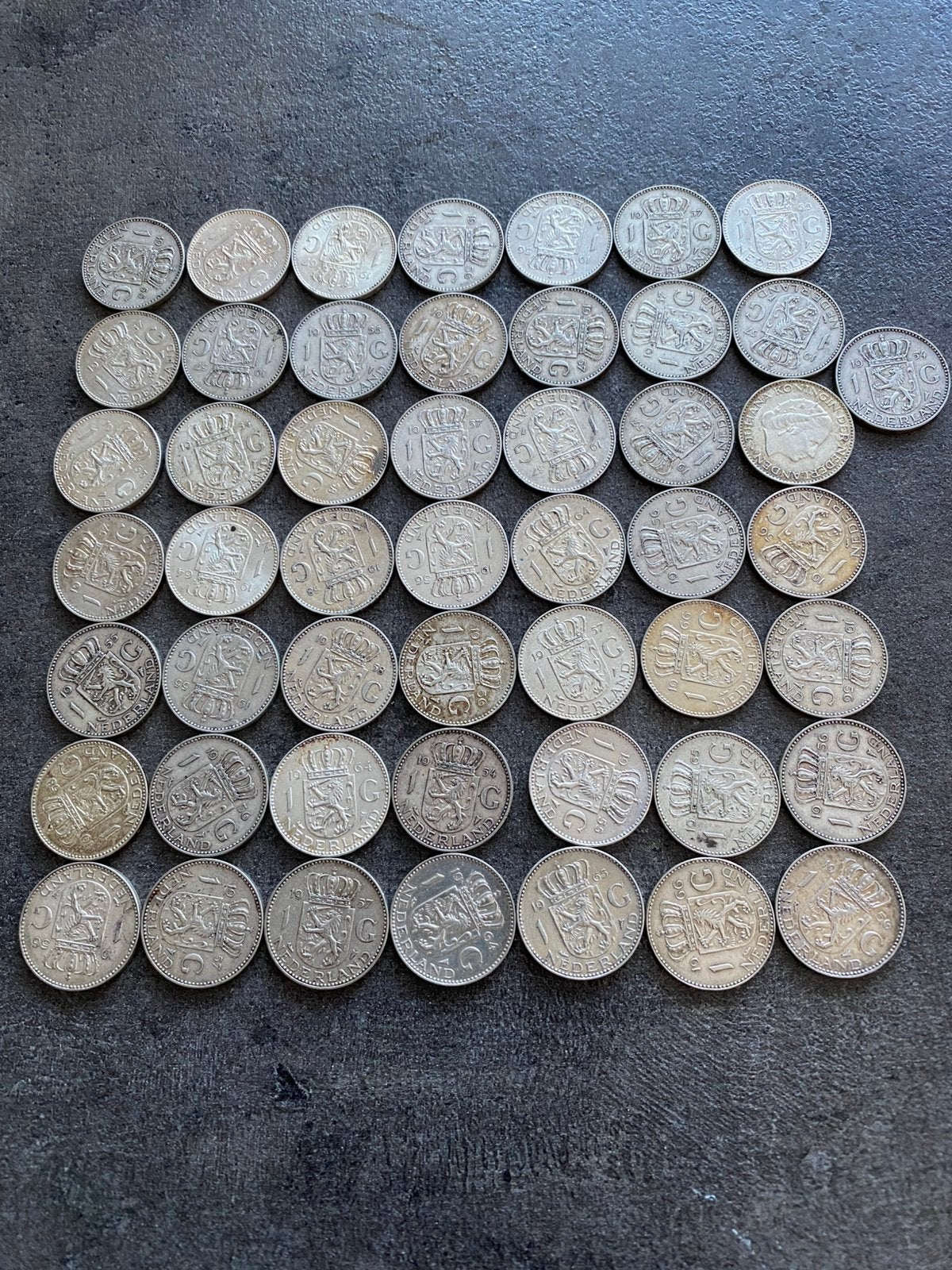 Zilveren guldens, Ophalen of Verzenden, Koningin Juliana, 1 gulden