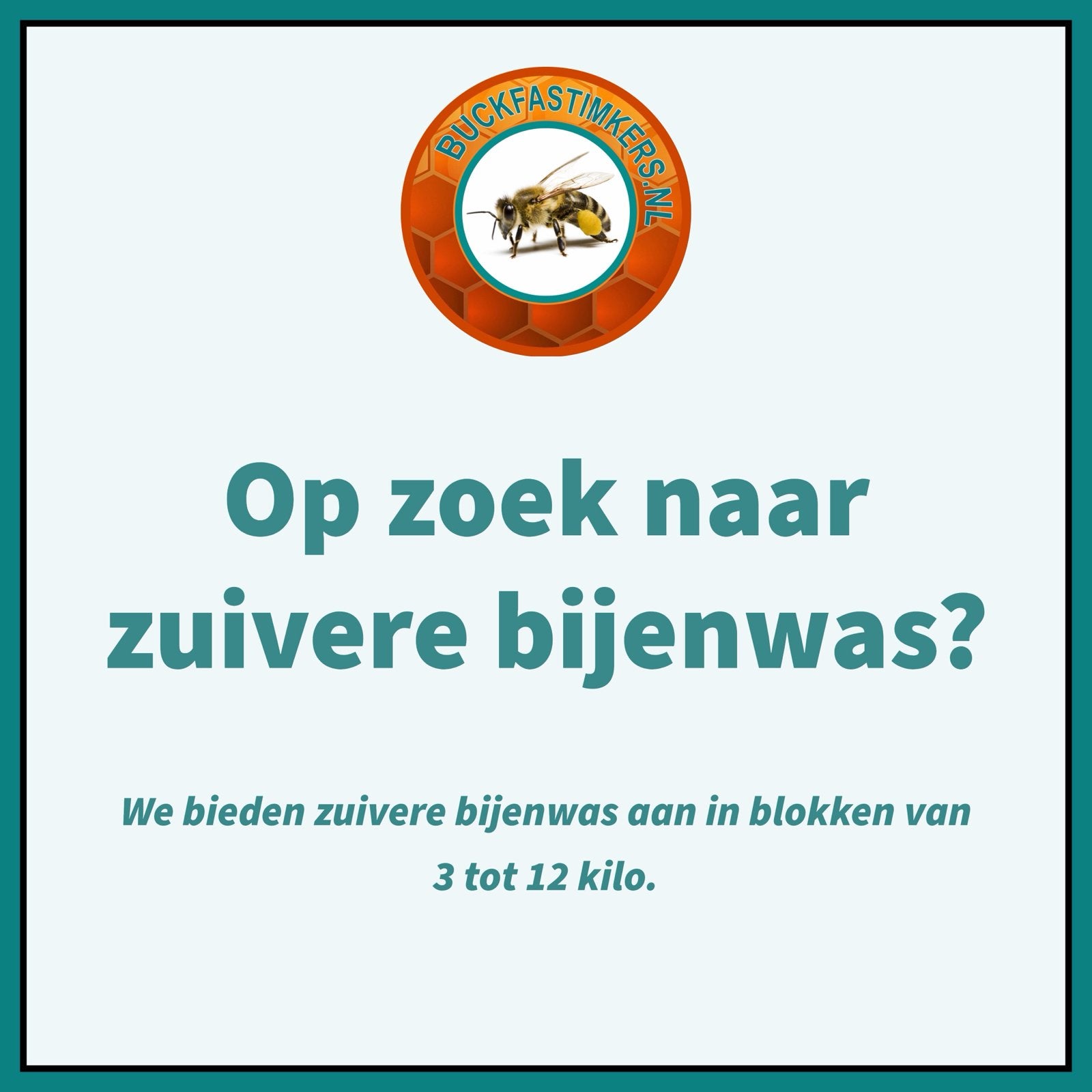 Zuivere bijenwas in blokken uit eigen imkerij
