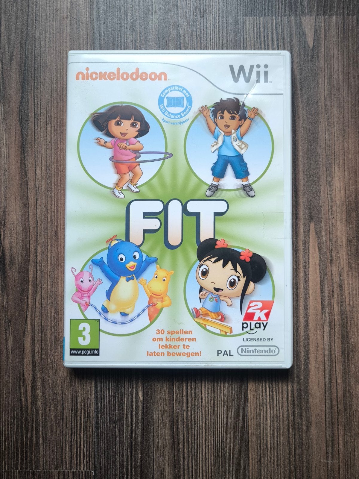 Nickelodeon Fit Wii - Beweeg en speel, Gebruikt, 1 speler, Ophalen of Verzenden, Vanaf 3 jaar