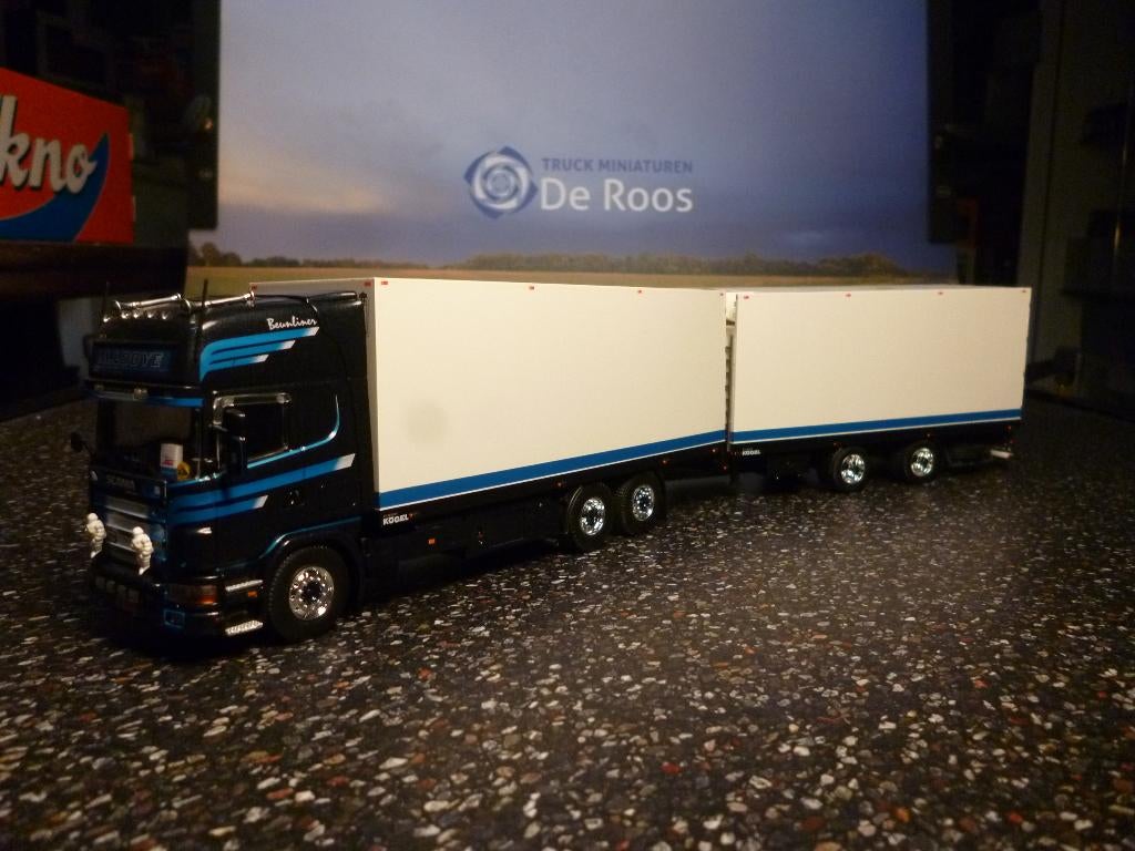 Tekno Scania 4 serie M. Looye met certificaat, Ophalen of Verzenden, Nieuw, Bus of Vrachtwagen, Tekno