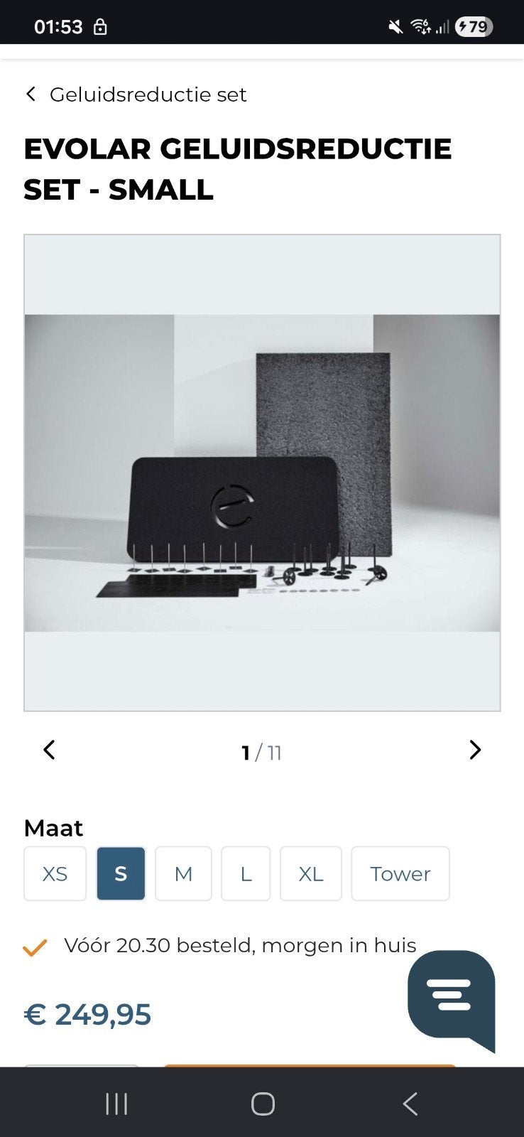 EVOLAR Geluidsreductie Set - Small, Minder dan 60 m³, Nieuw, 3 snelheden of meer, Ophalen of Verzenden