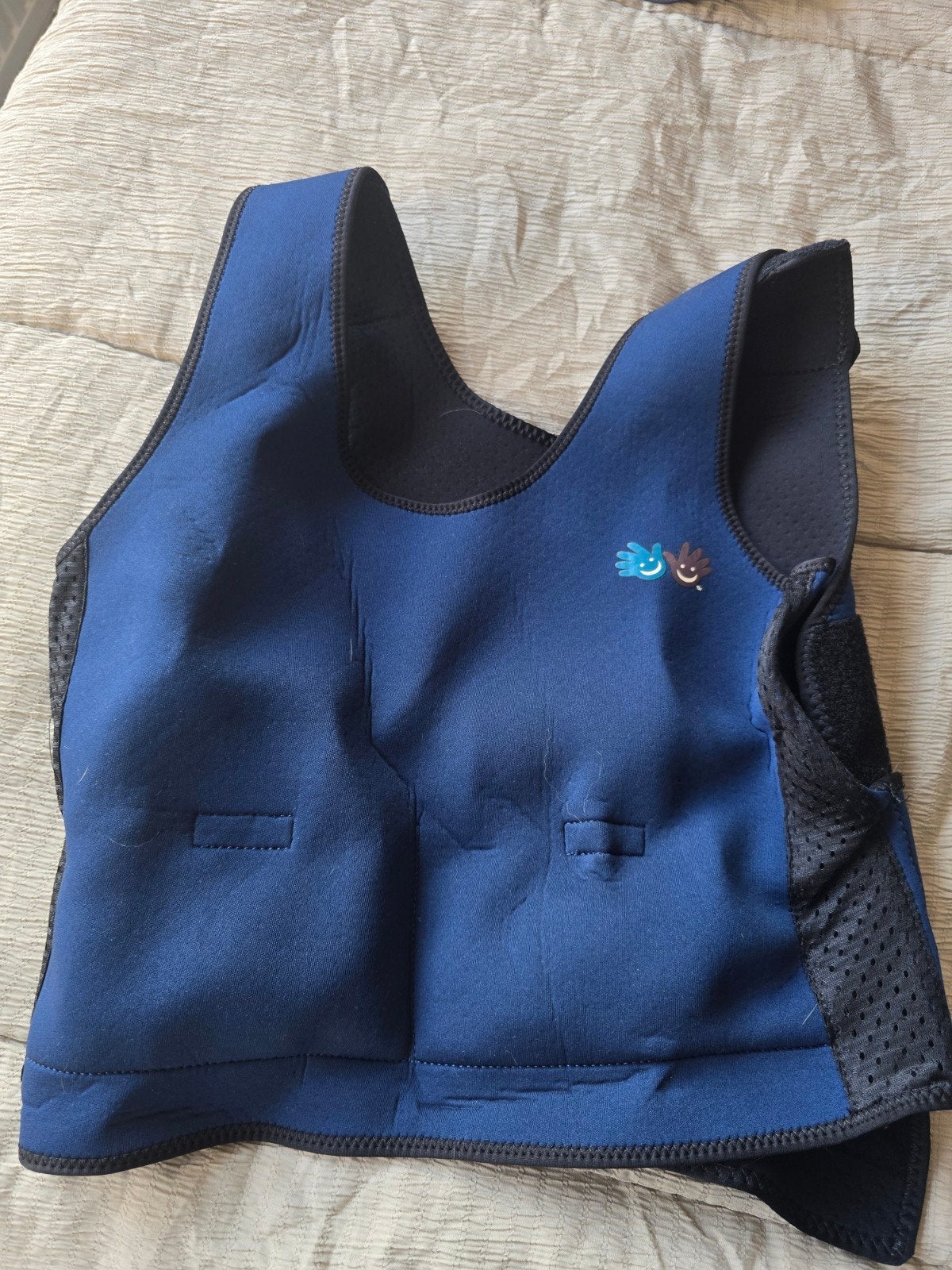 Verzwaard vest voor kinderen - Blauw, Onbekend, Ophalen of Verzenden, Zo goed als nieuw