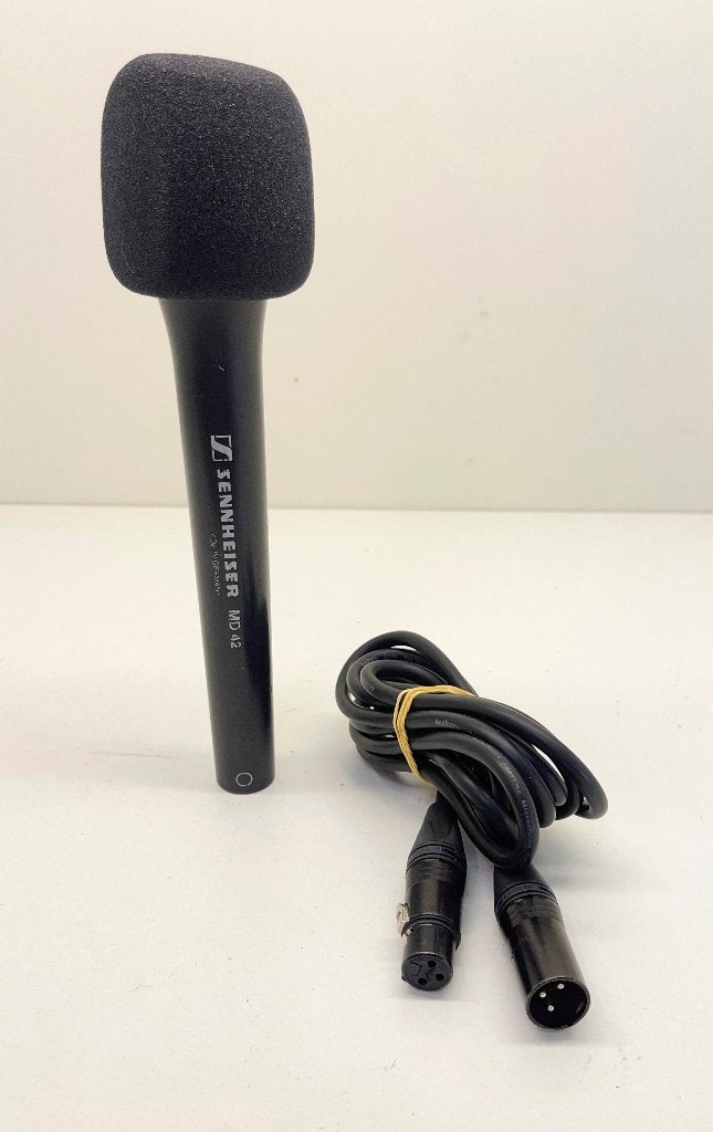 Sennheiser MD 42 professionele dynamische interviewmicrofoon, Muziek en Instrumenten, Microfoons, N, N, Overige typen, Ophalen of Verzenden