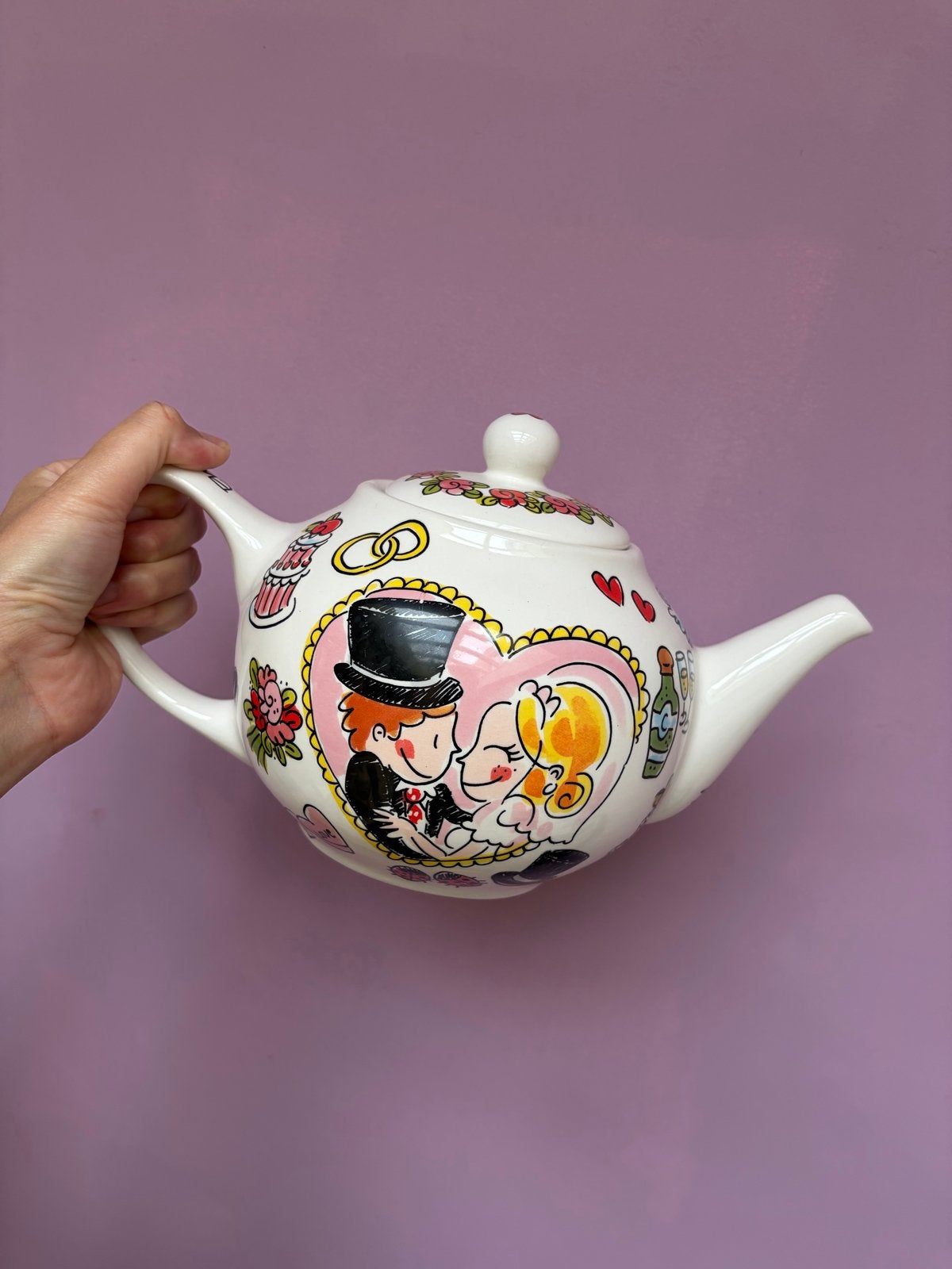 Nieuwe theepot Blond Amsterdam - perfect cadeau!, Nieuw, Steen/keramiek, Wit, Overige merken