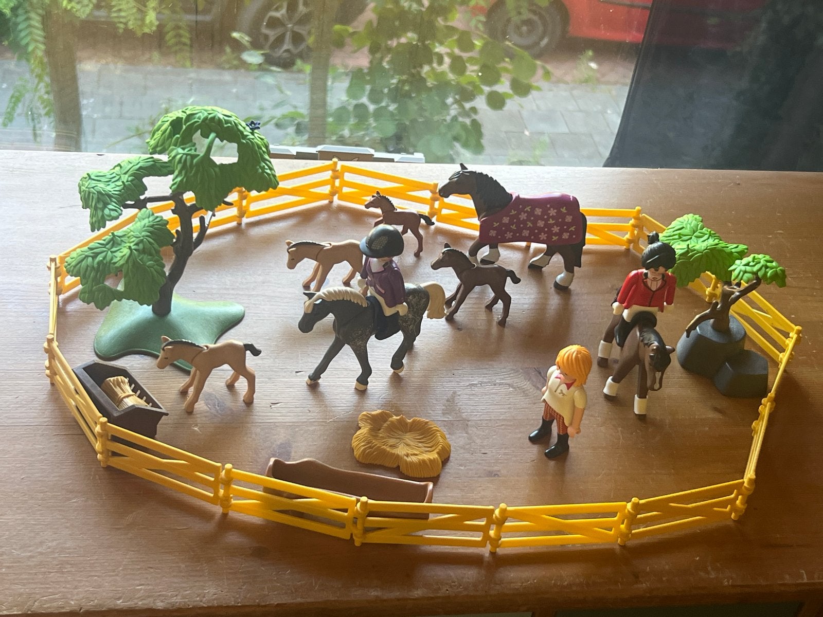 Playmobil Paardenmanege met Figuren en Accessoires, Gebruikt, Complete set, Overige typen, Ophalen of Verzenden