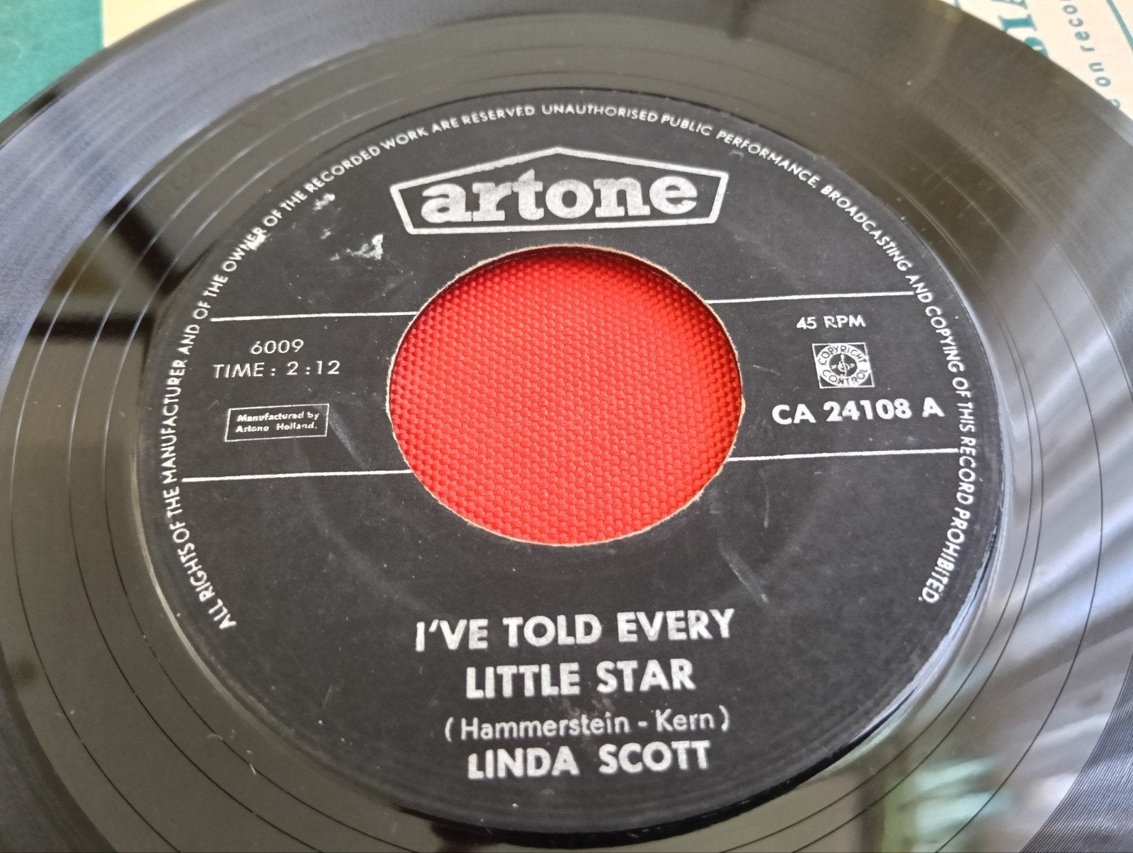 LINDA SCOTT 1961 ARTONE LABEL FEMALE ROCK, Verzenden, Zo goed als nieuw, Pop