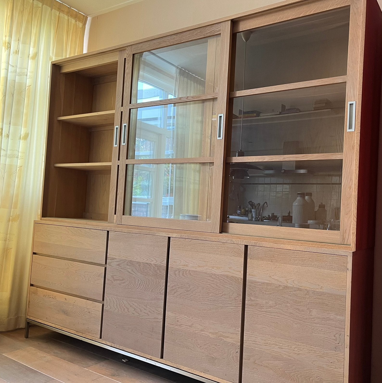 Buffetkast, Huis en Inrichting, Kasten | Buffetkasten, Ophalen, Gebruikt, Met deur(en), 200 cm of meer