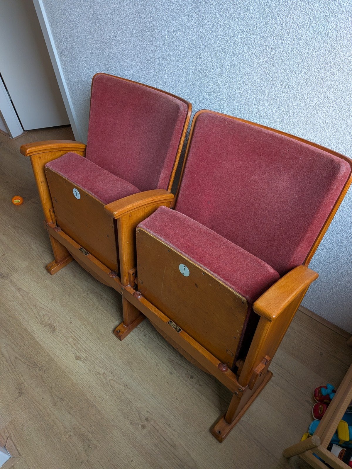 Vintage theater stoelen - Nette staat, Ophalen