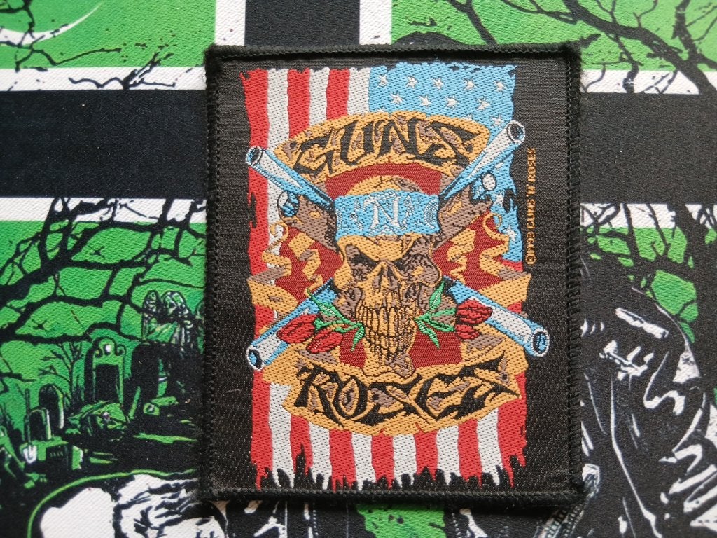 GUNS N' ROSES erg mooie 1993 vintage patch 146 9x11.5 cm, Ophalen of Verzenden, Nieuw, Kleding