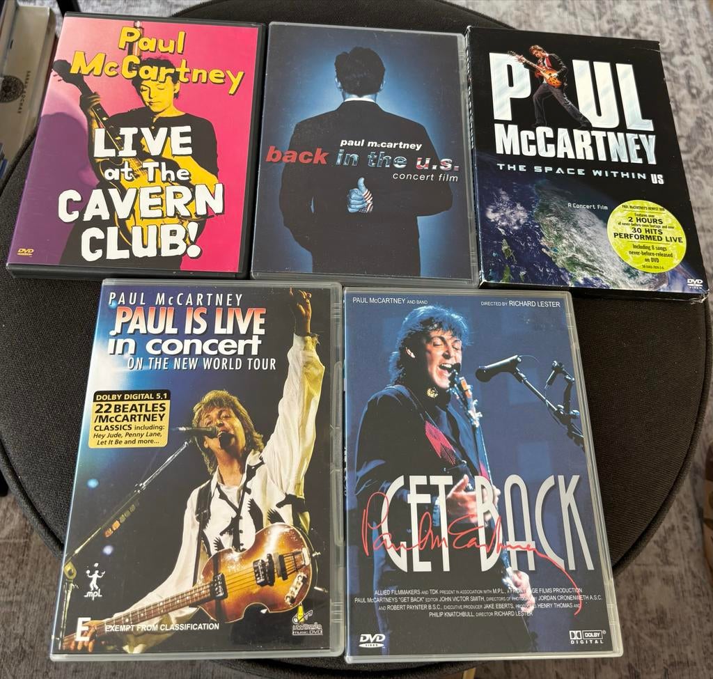 Paul McCartney DVD Collectie: 5 dvd's, Alle leeftijden, Ophalen of Verzenden, Gebruikt, Muziek en Concerten
