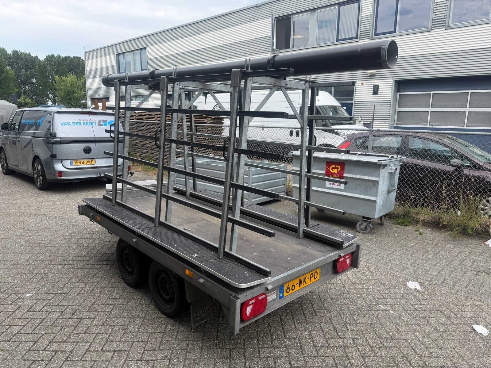 Glasaanhanger, Auto diversen, Aanhangers en Bagagewagens, Gebruikt, Ophalen