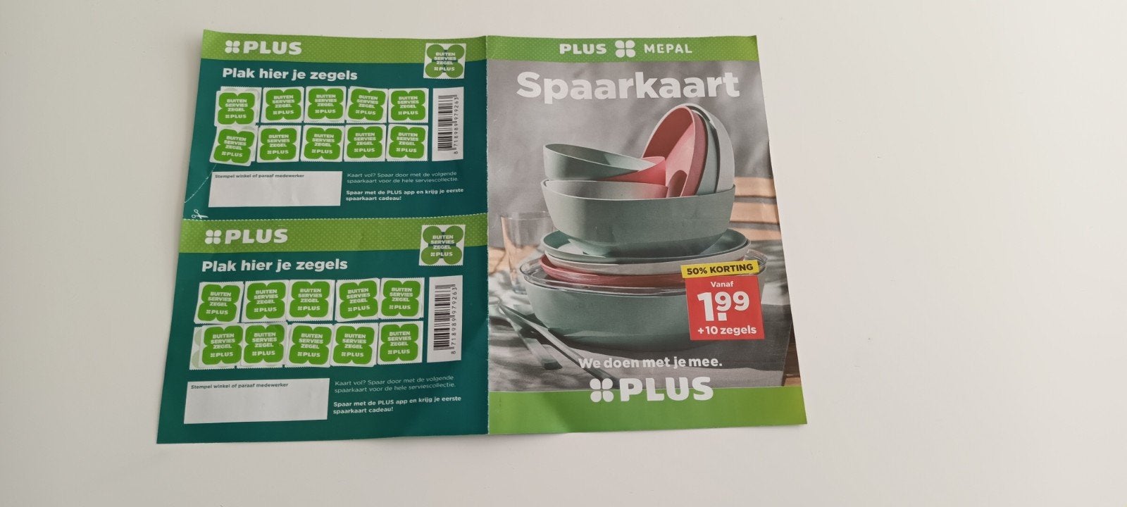 Spaarkaart mepal zomerservies plus, Plus, Ophalen of Verzenden