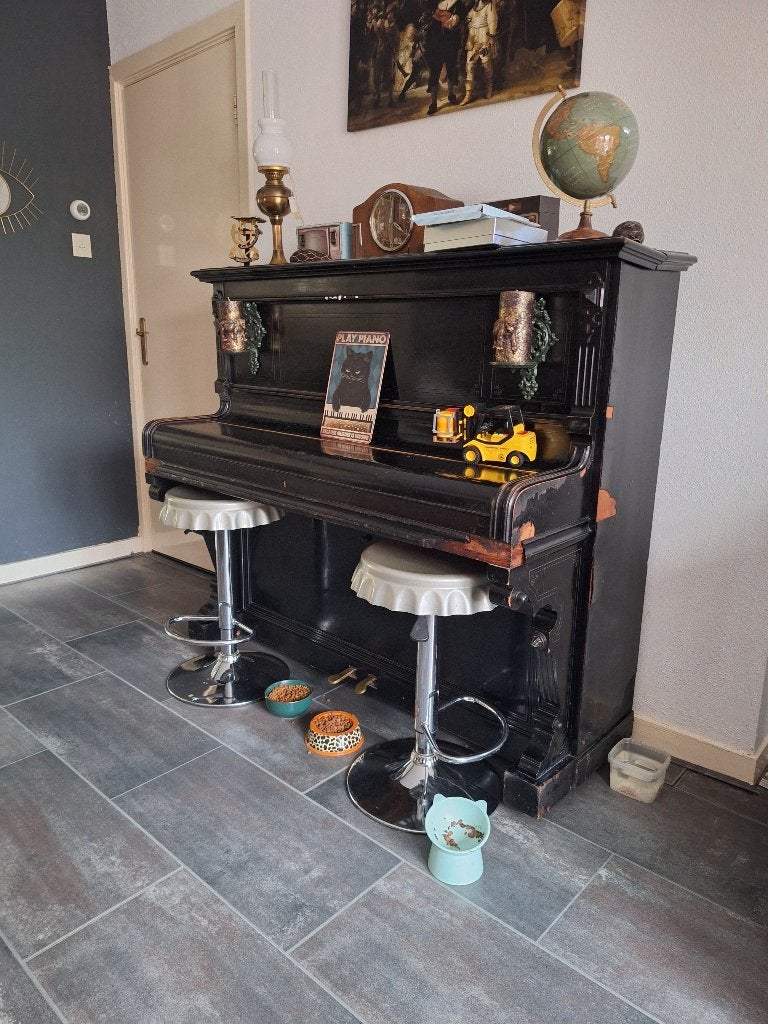 Antieke piano, Ophalen, Gebruikt, Zwart, Piano