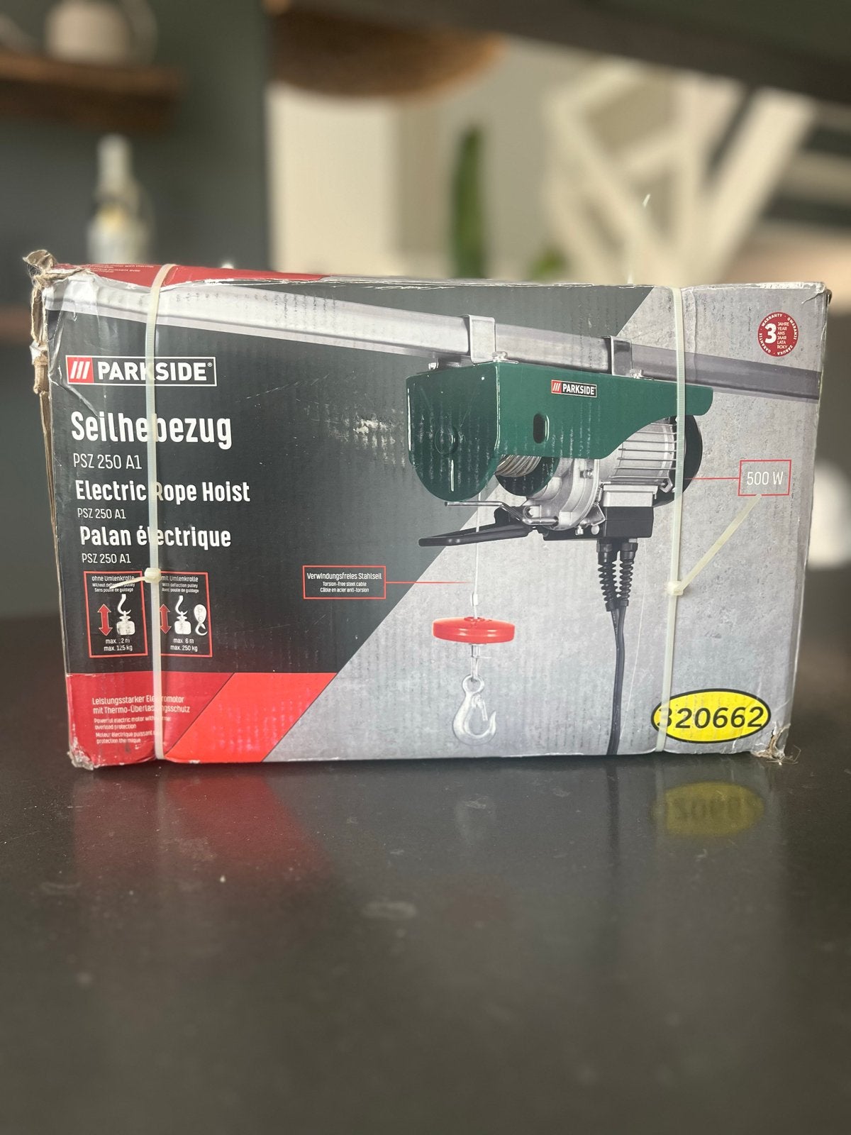 Parkside PSZ 250 A1 Elektrische Takel - Zo goed als nieuw, Ophalen of Verzenden, Zo goed als nieuw, Elektrisch