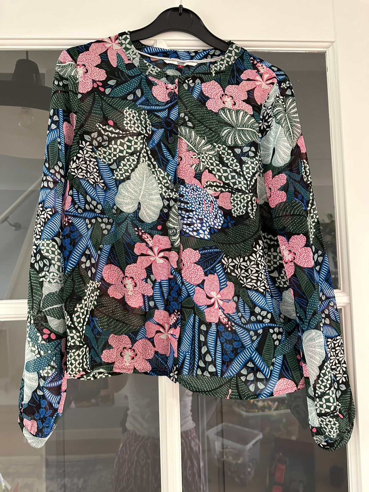 Nieuwe gebloemde blouse Tommy Hilfiger maat XS, Ophalen of Verzenden, Nieuw, Maat 34 (XS) of kleiner, Blauw