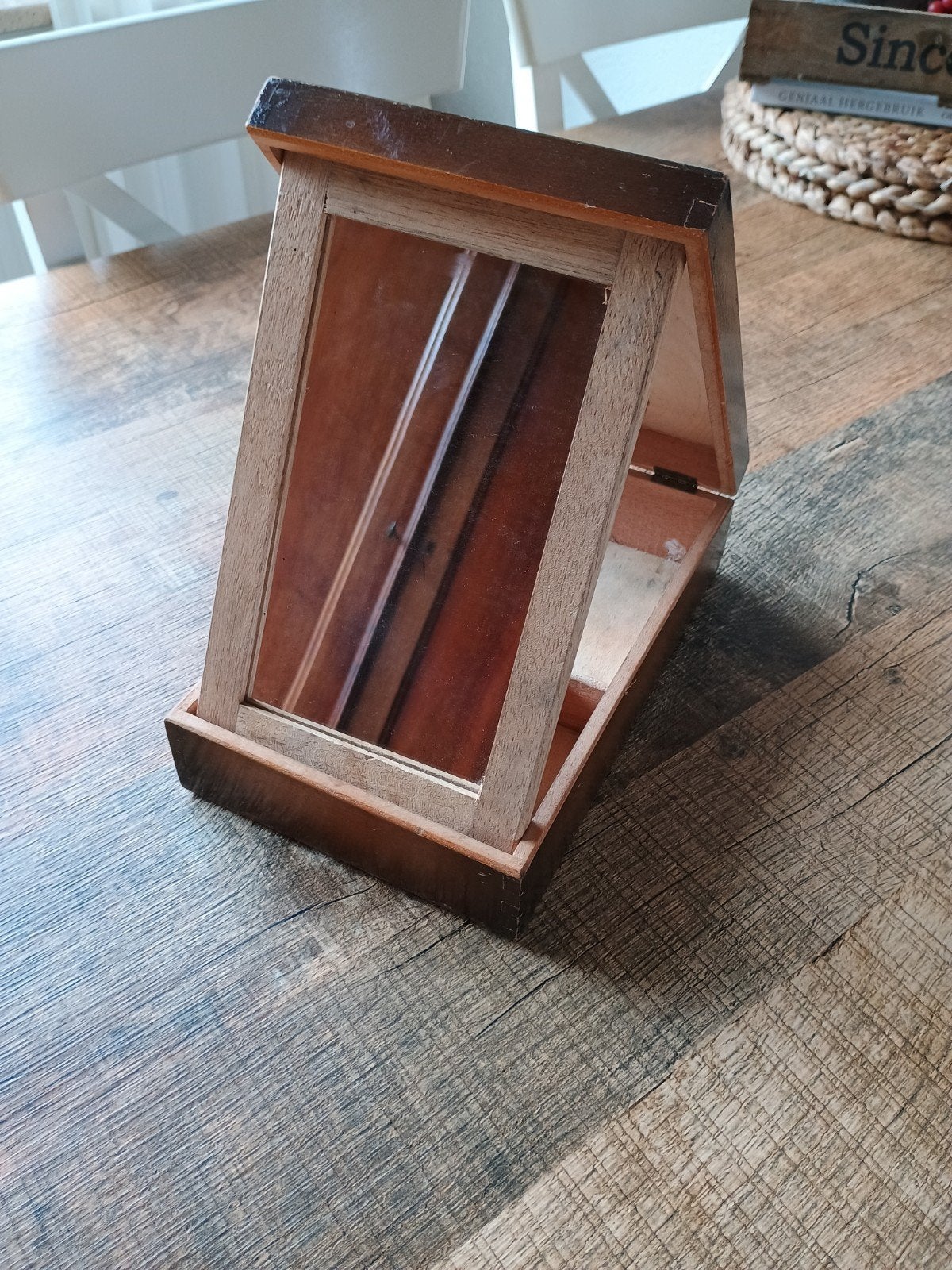 Oude brocante scheerdoos, Ophalen of Verzenden