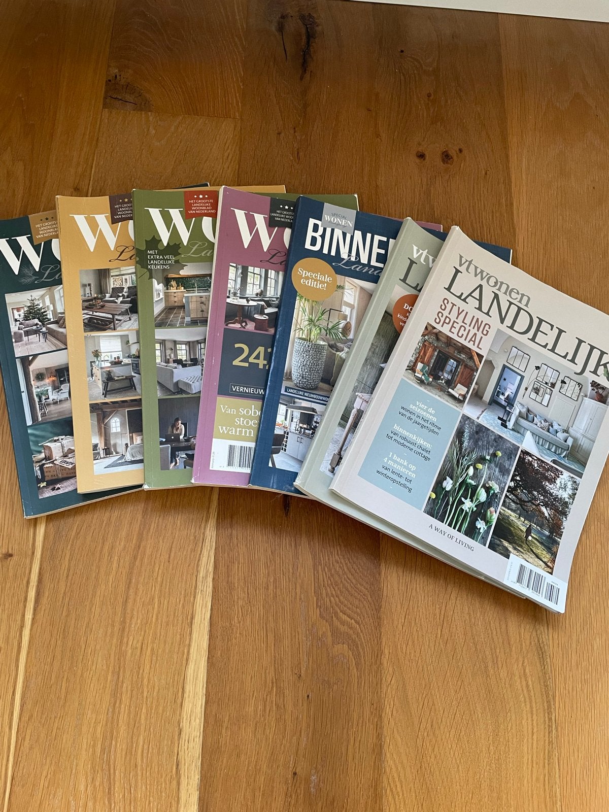 7x VT Wonen Landelijk en Binnenkijken magazines, Ophalen of Verzenden, Zo goed als nieuw, Overige typen