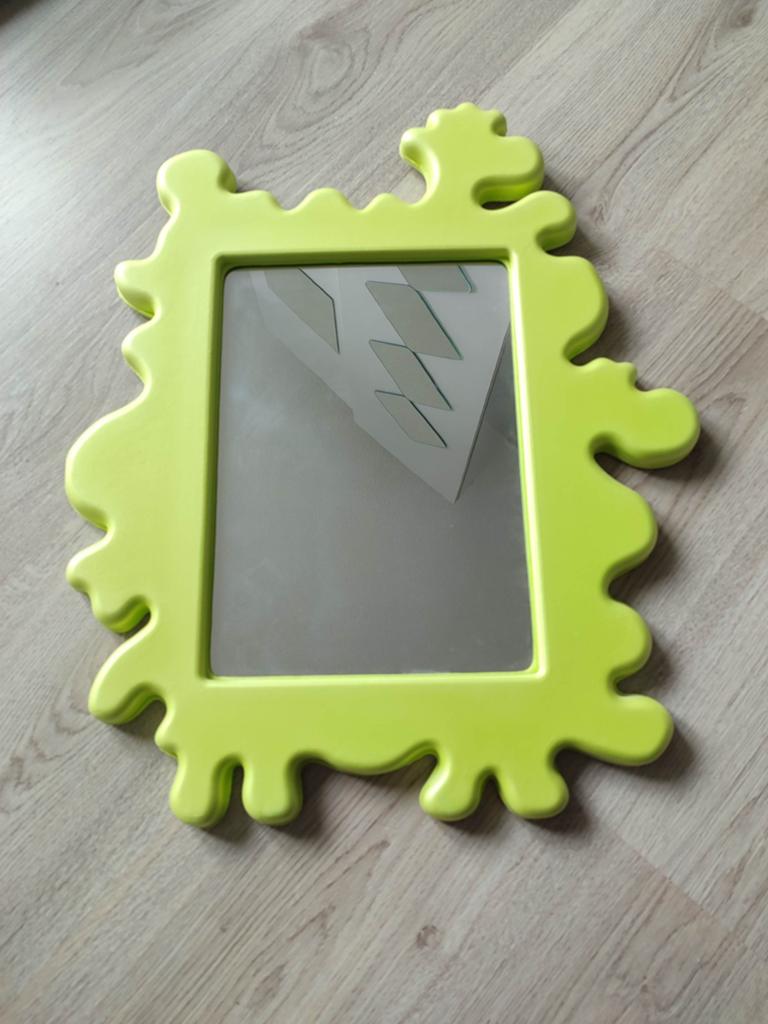IKEA Barnslig Groene Foam Spiegel Vintage, Huis en Inrichting, Ophalen, Rechthoekig, Minder dan 50 cm, Minder dan 100 cm