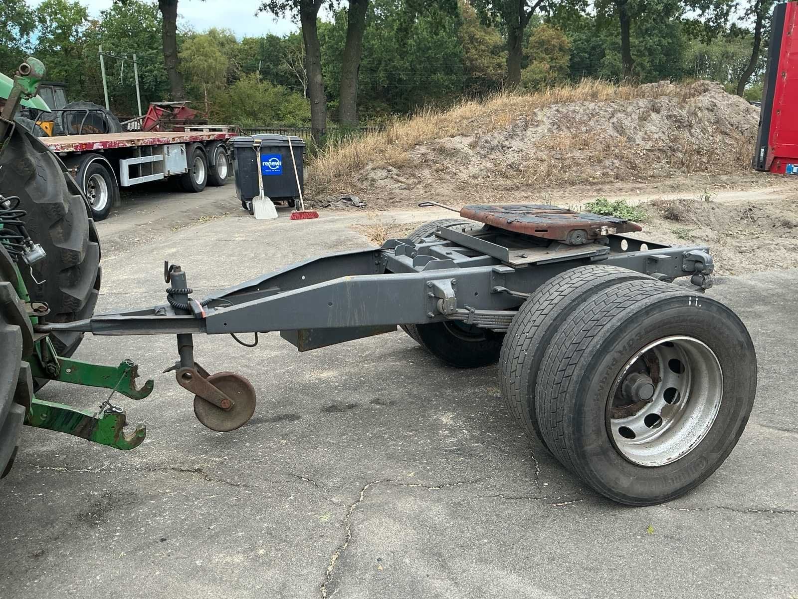 1-assige converter dolly met hydraulisch hefbare koppelschot, Auto's, Overige brandstoffen, Bedrijf, Aanhangers en Opleggers, Te koop