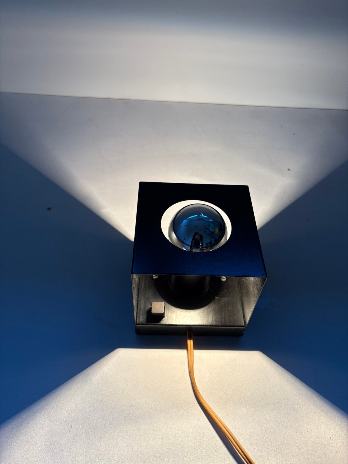 Philips Cube kubus Lamp model NWS-65, Ophalen of Verzenden, Lamp, Zwart, Metaal