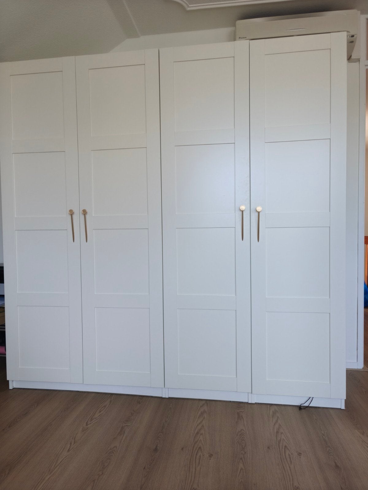2x IKEA Pax kledingkast met Bergsbo deuren, Huis en Inrichting, Overige materialen, Met deur(en), 200 cm of meer, Ophalen of Verzenden
