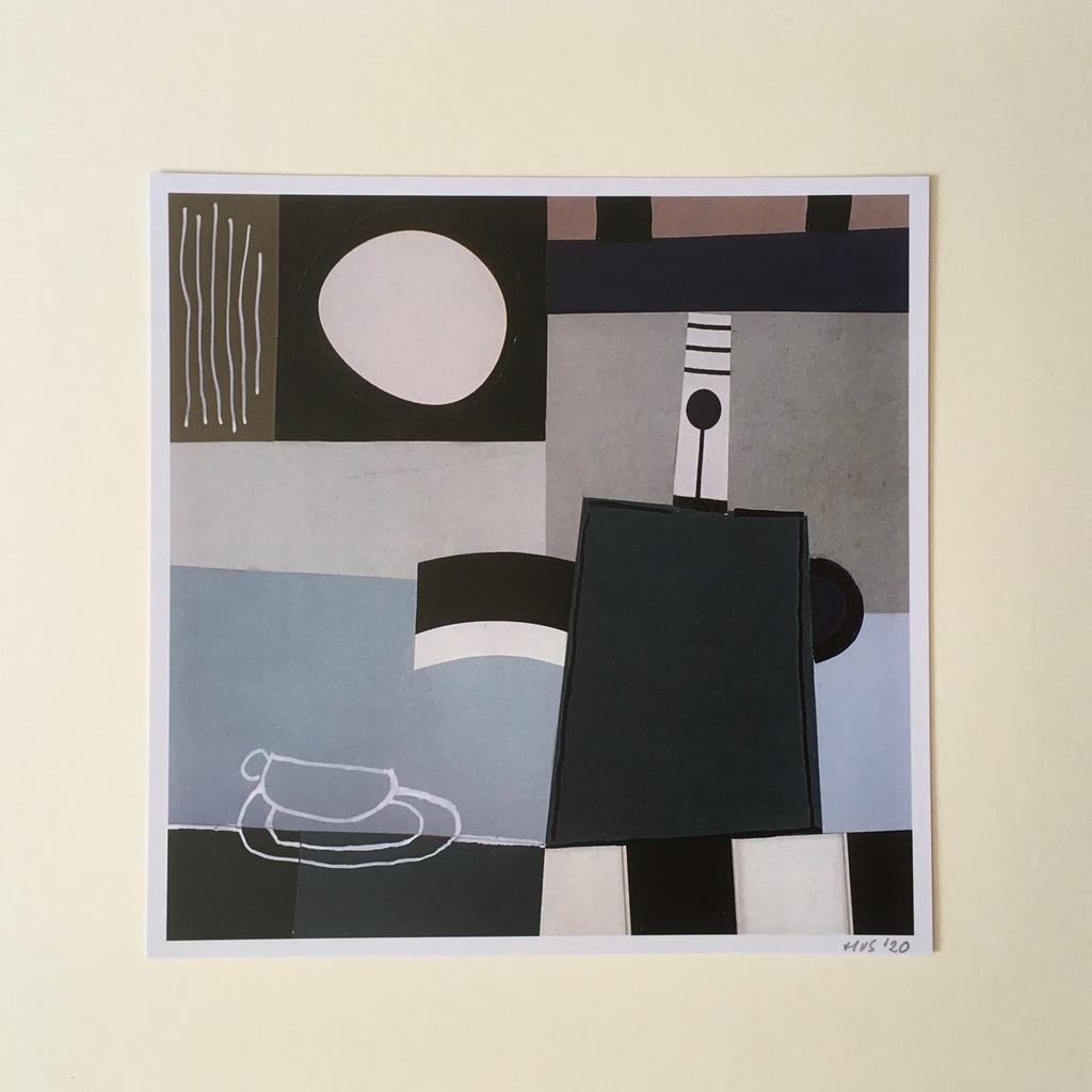 Print van collage  “Pauze”, Ophalen of Verzenden
