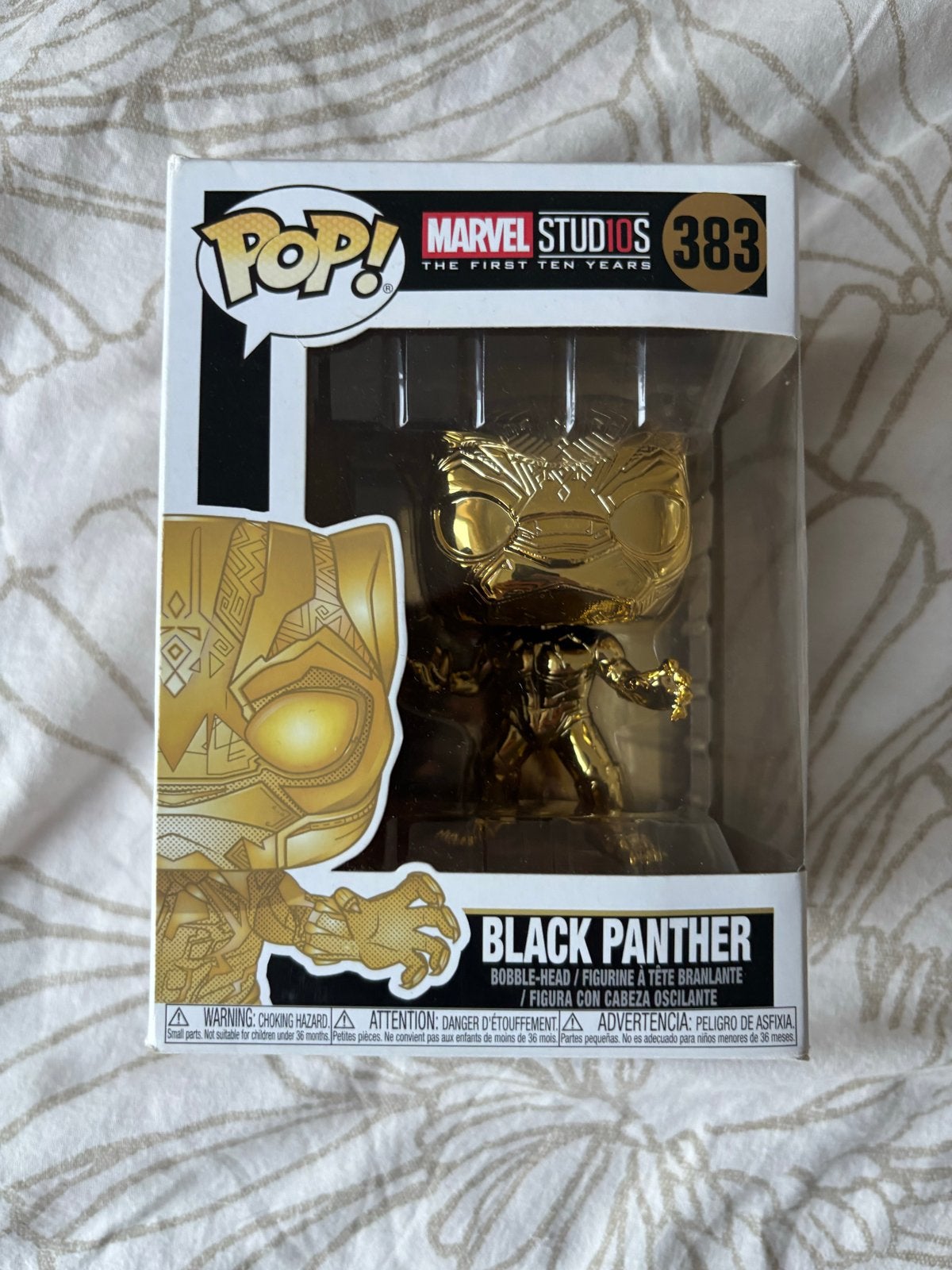 Funko Pop! Black Panther Goud Marvel Studios 383, Ophalen of Verzenden, Nieuw