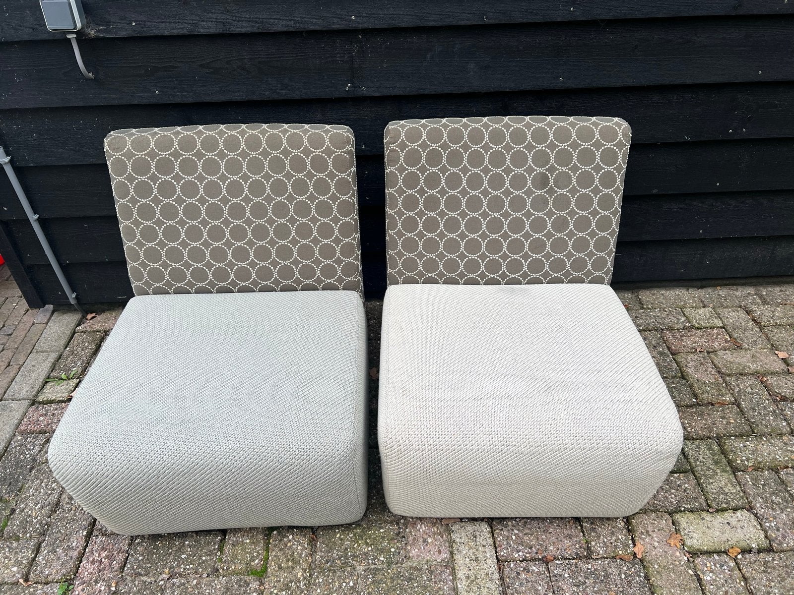 4x Ahrend 220 modulaire fauteuils, Ophalen, Gebruikt, Eenpersoons, Minder dan 75 cm