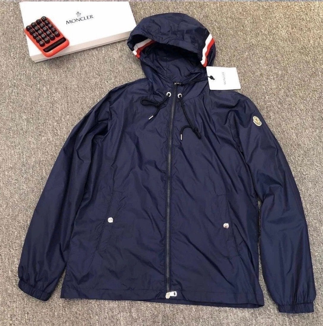 Moncler Heren Windjack - Donkerblauw, Maat S, Ophalen of Verzenden, Zo goed als nieuw, Maat 48/50 (M), Blauw