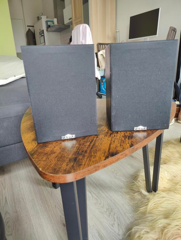 Castle Compact Satellite speakers (2 stuks) – goede staat, Audio, Tv en Foto, Luidsprekers, Overige merken, Gebruikt, Ophalen of Verzenden
