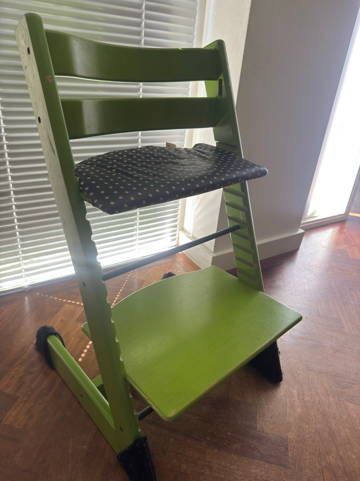 Trip Trap kinderstoel - Groen, Kinderen en Baby's, Kinderstoelen, Ophalen, Gebruikt, Meegroeistoel, Aanschuifbaar
