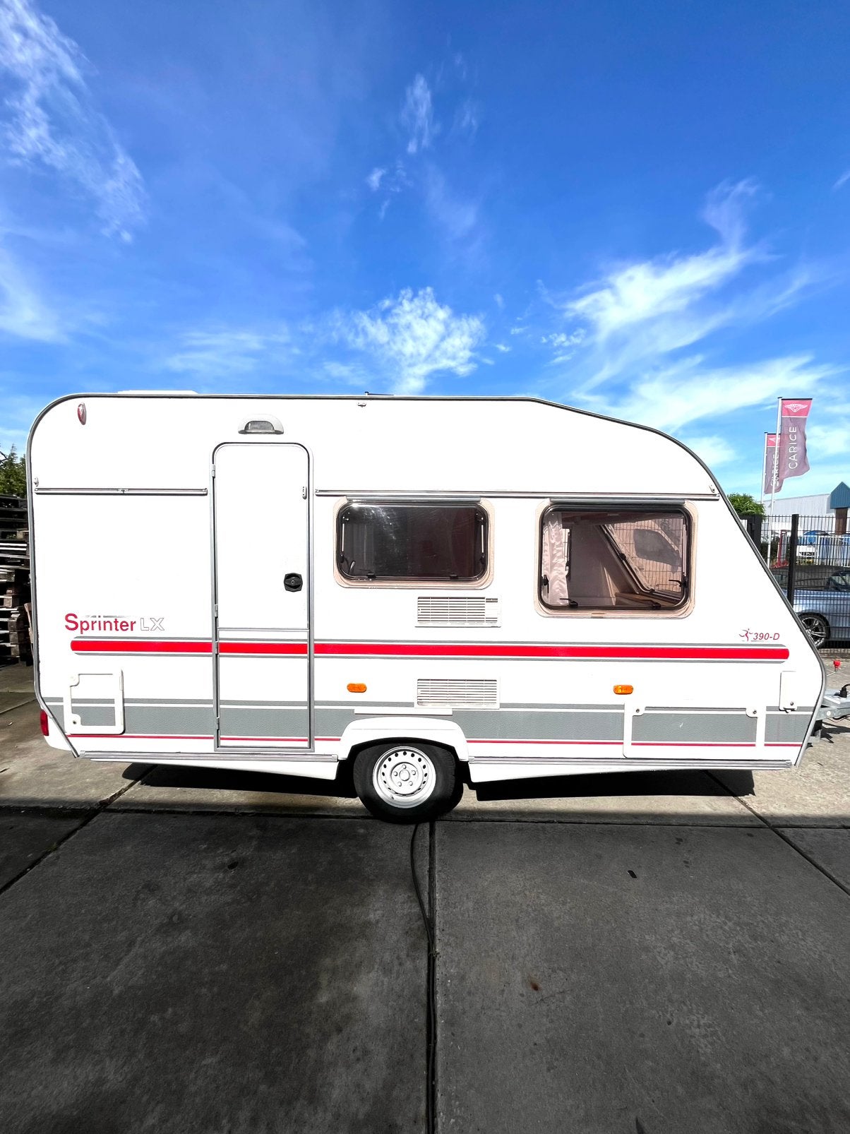 Caravan Beyerland 390-D Sprinter Bj 2002, Caravans en Kamperen, Treinzit, Particulier, Kachel, Tot en met 4