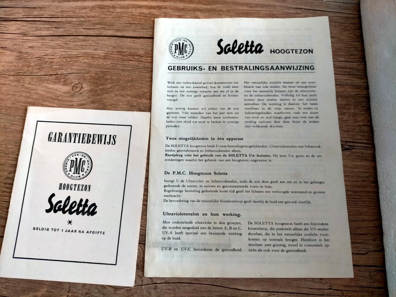 Soletta Hoogtezon - Vintage Gezichtsbruiner met UV-lampen, Ophalen of Verzenden, Gebruikt, Gezichtsbruiner, Minder dan 10 lampen