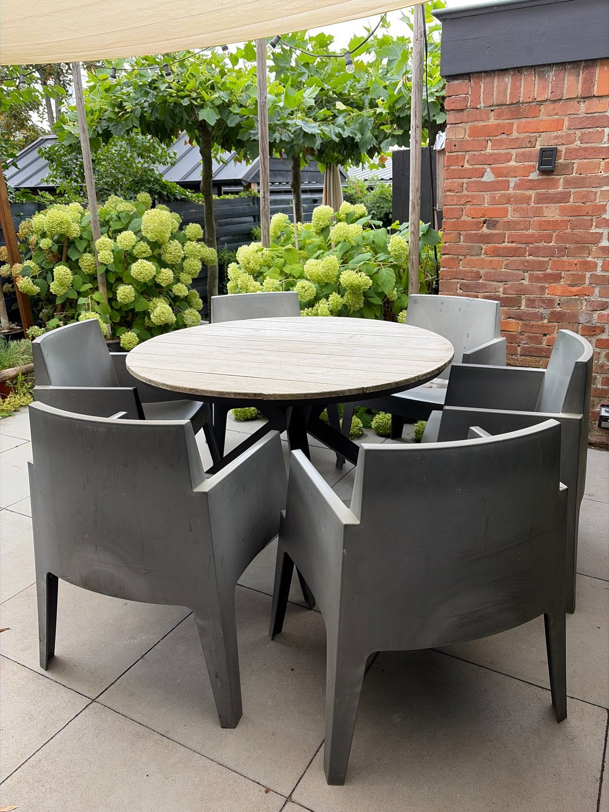 6x Siesta Exclusive Armchair Grey Tuinstoelen (opknapper), Ophalen, Gebruikt, Kunststof, Stapelbaar