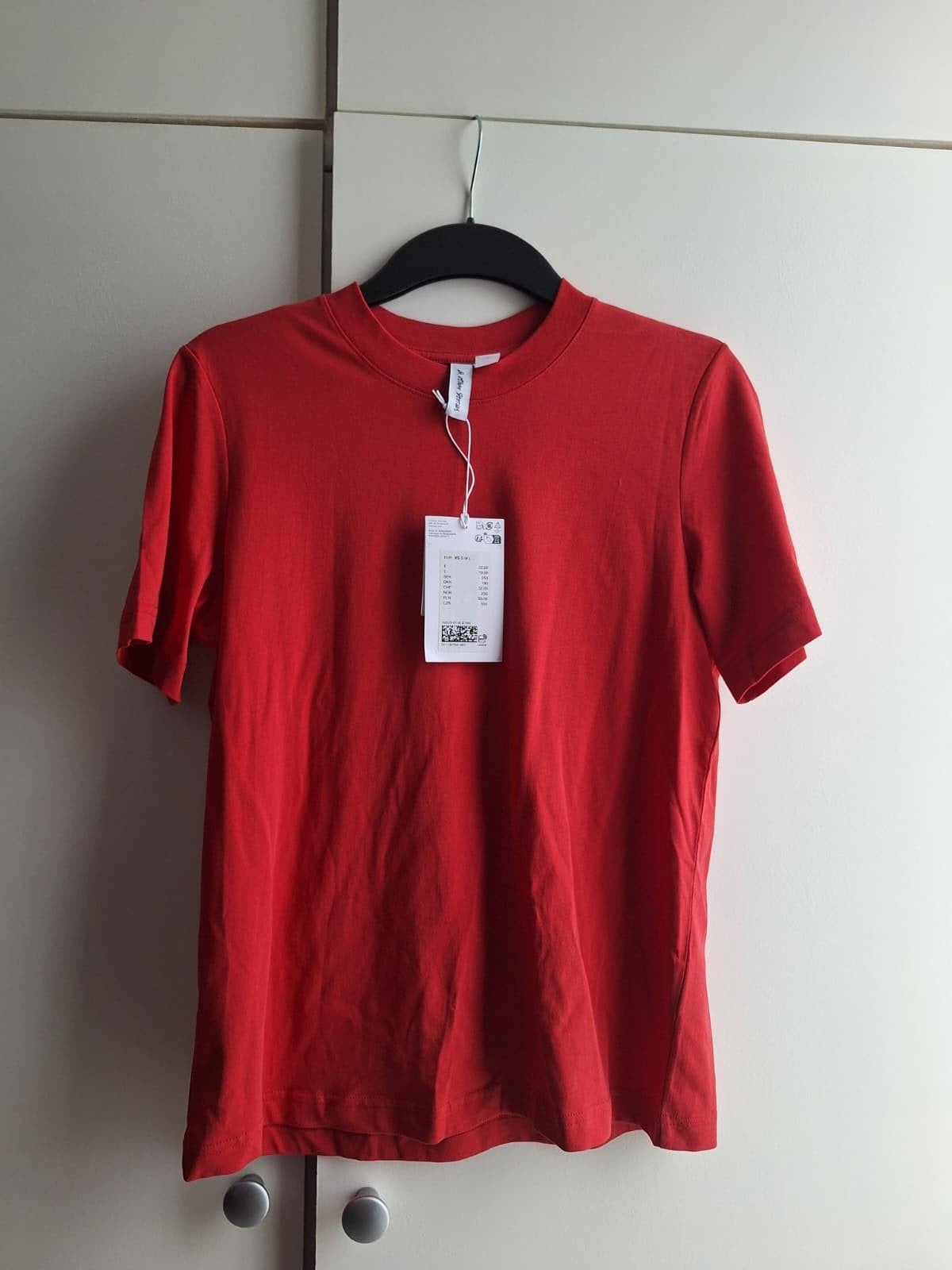 & Other Stories rode t-shirt met ronde hals maat XS 34, Verzenden, Korte mouw, Maat 34 (XS) of kleiner, Rood