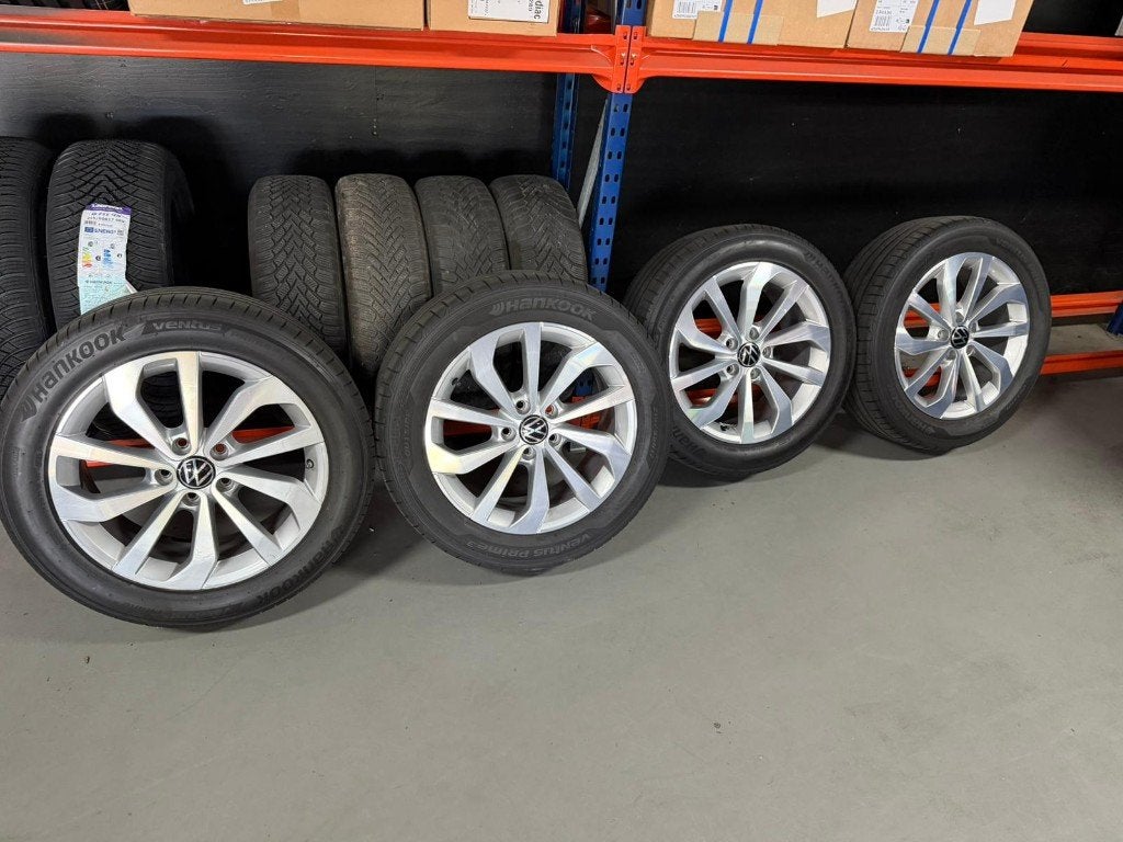 17 inch 5x112 originele Volkswagen velgen met zomerbanden, Auto-onderdelen, Banden en Velgen, Ophalen, 16 inch, Banden en Velgen