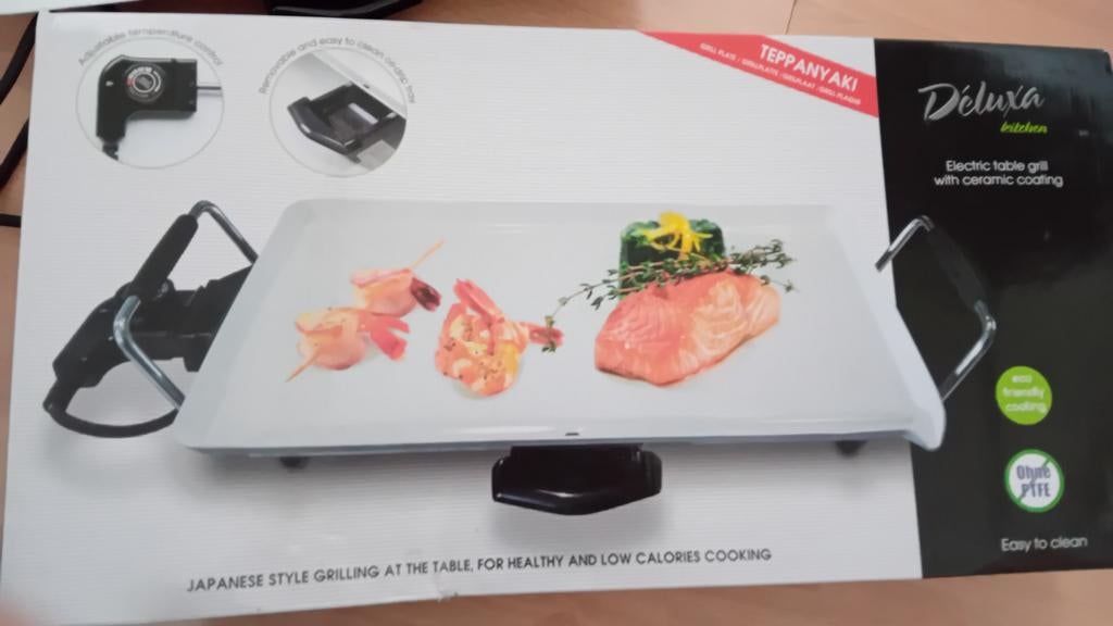 Déluxia Kitchen Teppanyaki elektrische tafelgrill, Ophalen of Verzenden