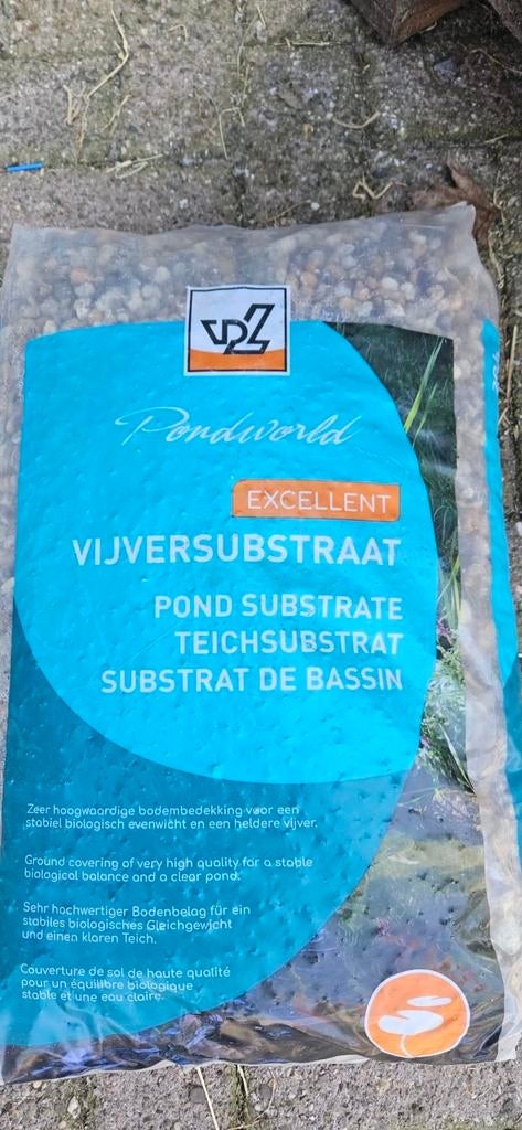 Vdl vijver substraat 20 liter  70 zakken, Ophalen
