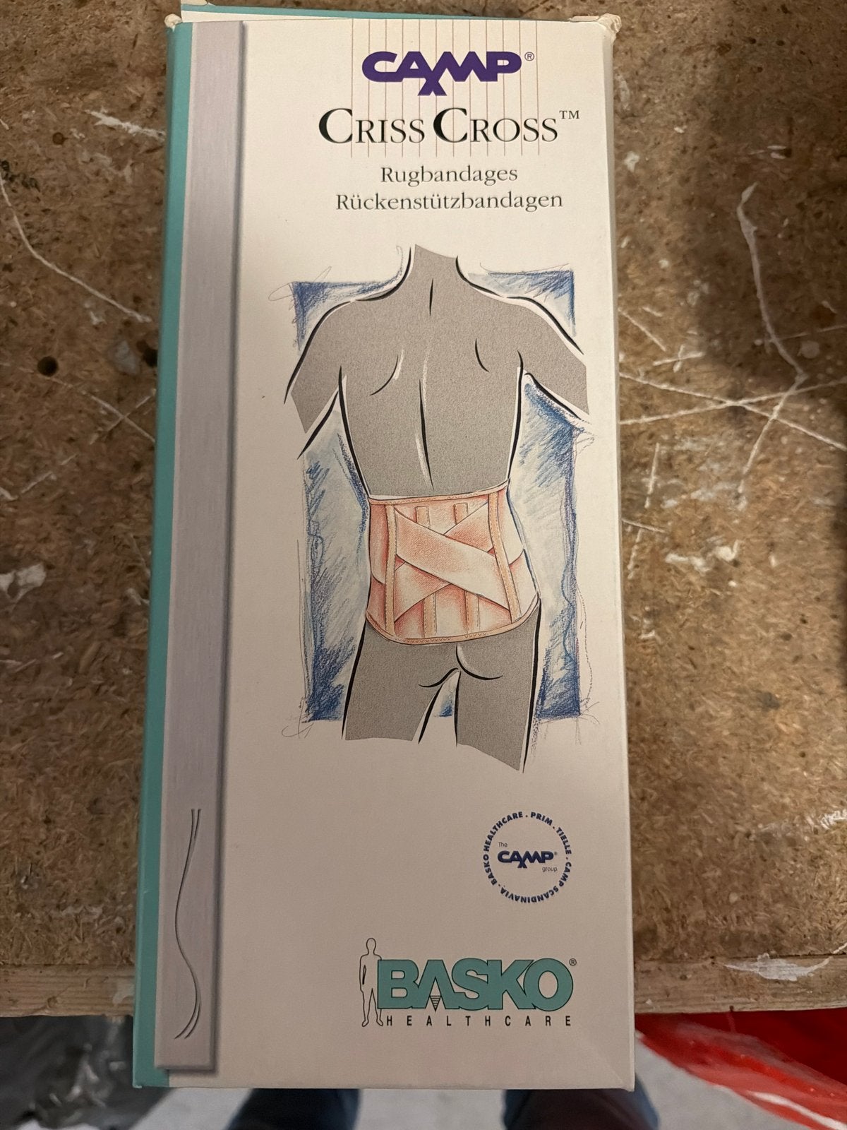 Basko Camp Criss Cross rugbandage, 3 banden, Diversen, Ophalen of Verzenden, Nieuw
