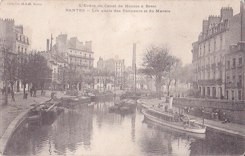 Nantes. Schepen. Frankrijk., Ophalen of Verzenden, Voor 1920, Ongelopen, Frankrijk