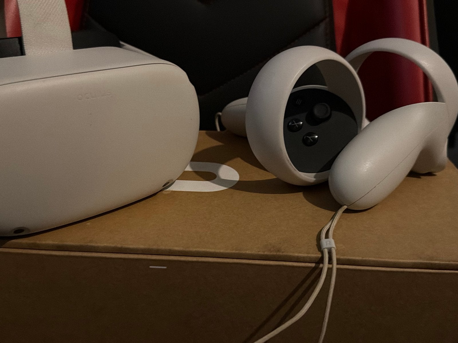 Oculus Quest 2 VR-bril met controllers, Spelcomputers en Games, Ophalen, Zo goed als nieuw, VR-bril, Pc