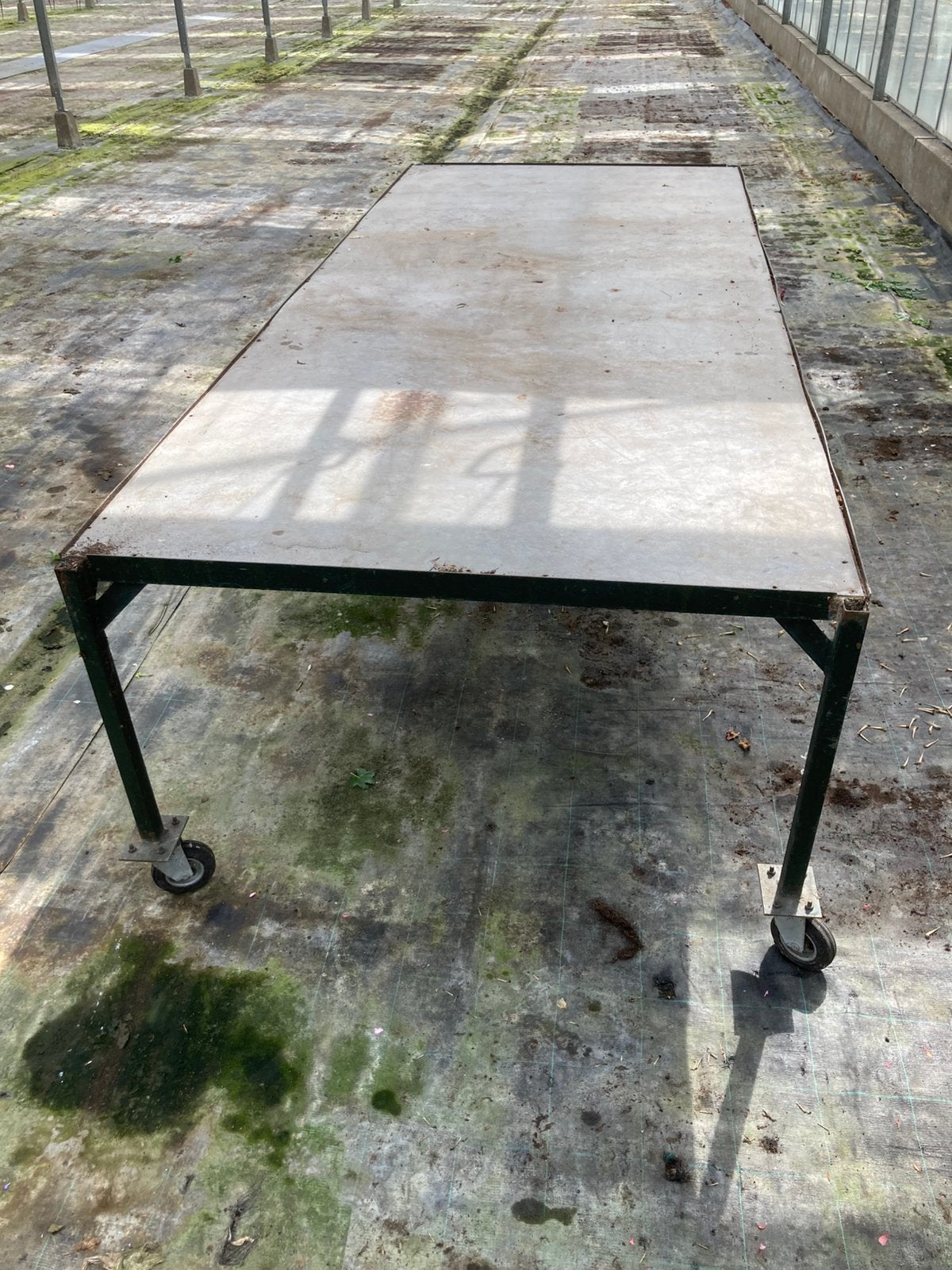 Tafel op wielen, Ophalen, Gebruikt, Rechthoekig, Hout