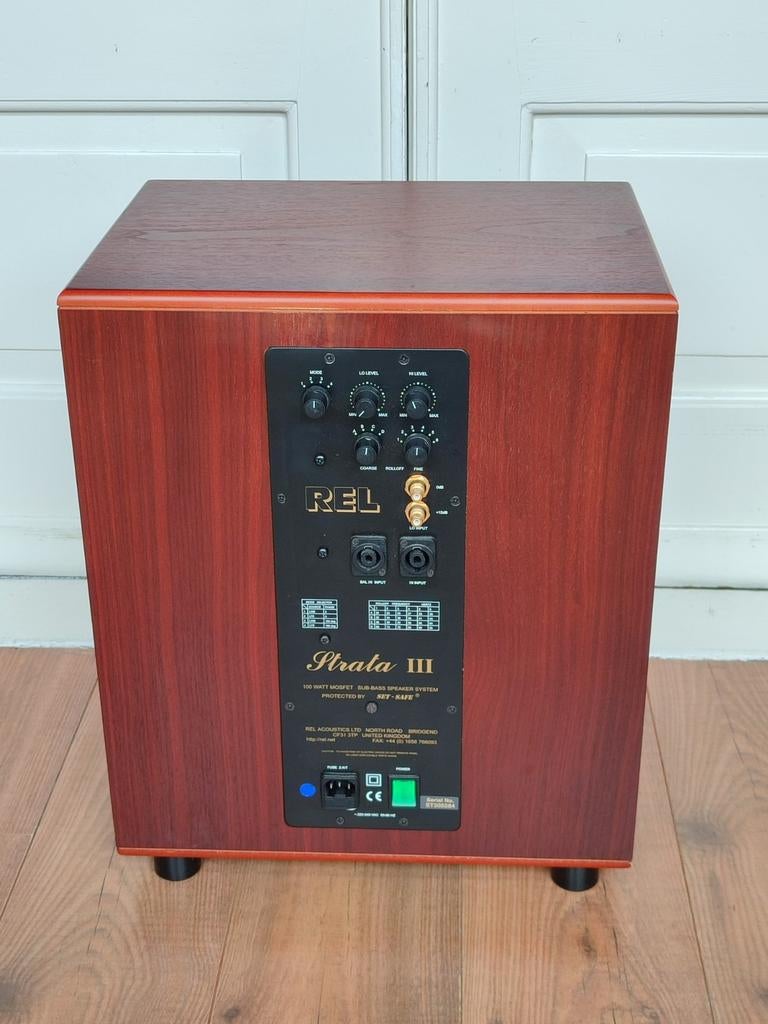 Rel Strata III - Rosewood versie !, Audio, Tv en Foto, Luidsprekers, Gebruikt, Subwoofer, 120 watt of meer, Overige merken, Ophalen
