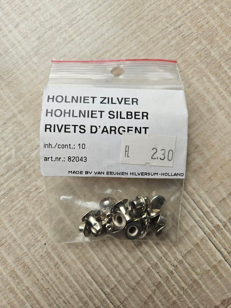 Zilveren Holnieten - 10 stuks, Ophalen of Verzenden, Nieuw, Overige typen