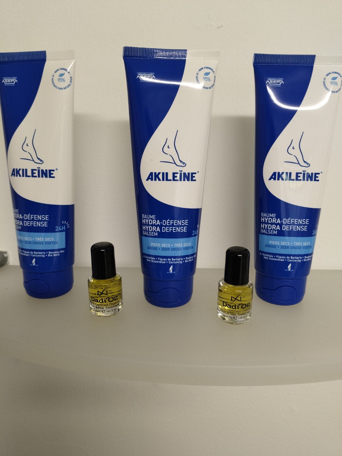 Akileïne Hydra-Défense Balsem & Dadi'Oil Nagelolie, Ophalen of Verzenden, Nieuw, Bodylotion, Crème of Olie
