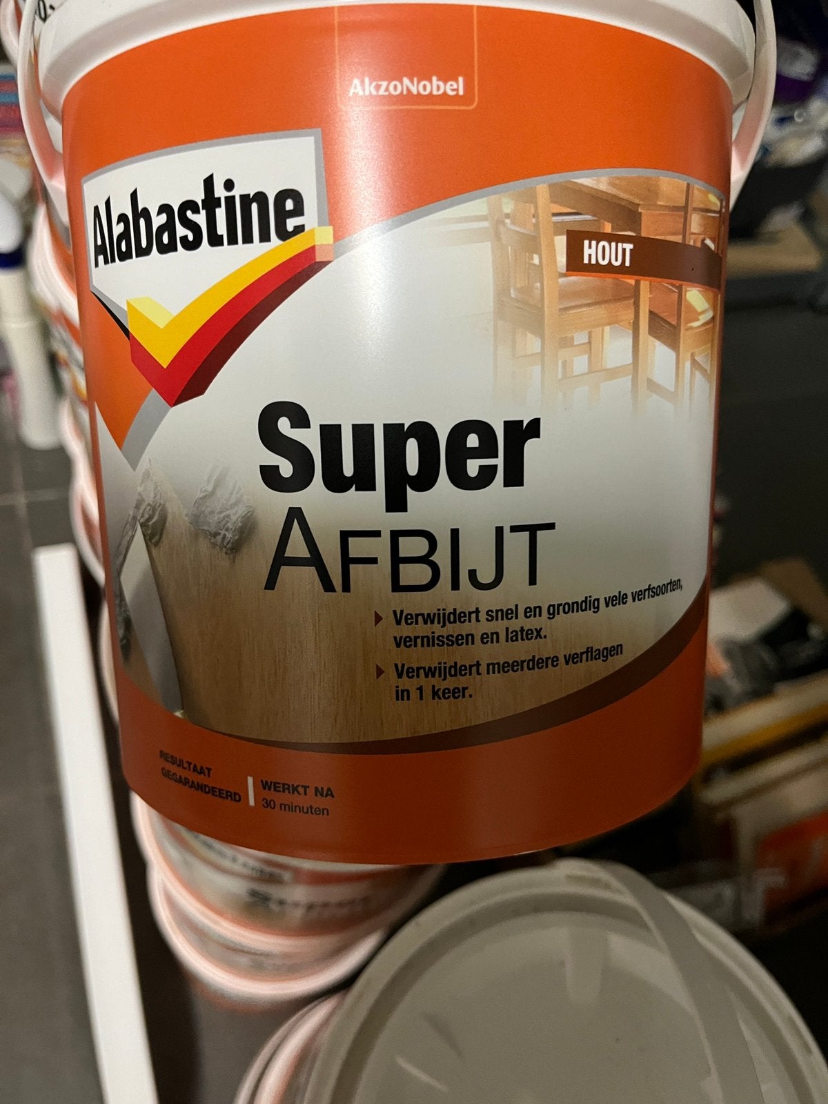 Super Afbijtmiddel Albastine, Minder dan 5 liter, Ophalen of Verzenden, Nieuw, Wit