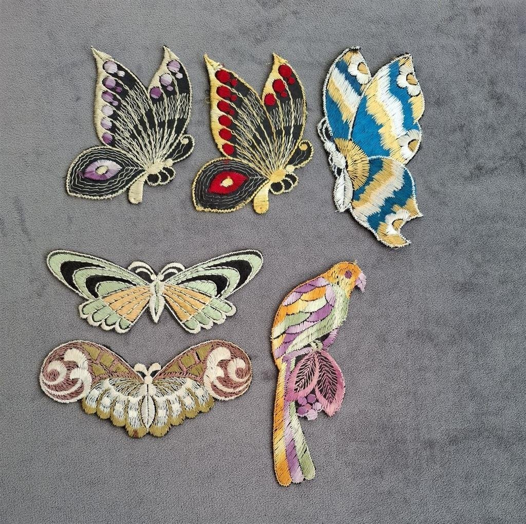 Turmac zijdjes, vlinders, bloemen en vogels, Ophalen of Verzenden