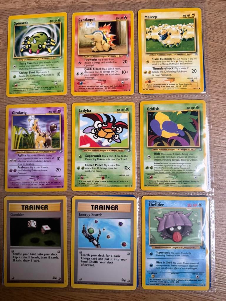 100+ oude Pokémon kaarten, Ophalen of Verzenden, Zo goed als nieuw, Meerdere kaarten
