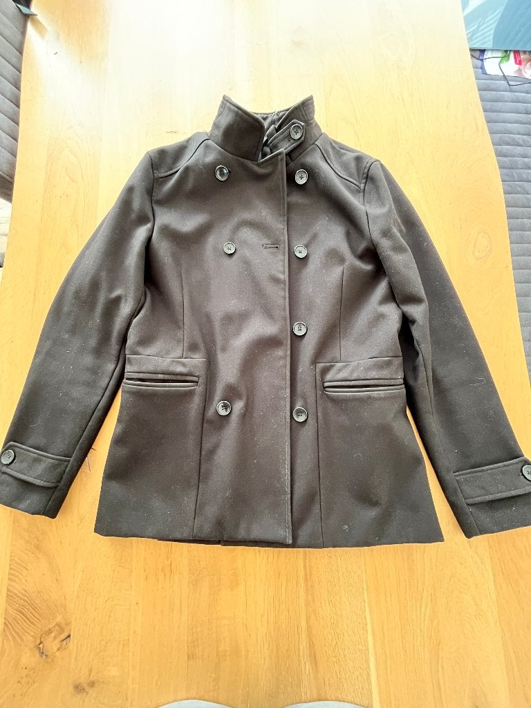 Zwarte parka jas van WE, Ophalen of Verzenden, Gedragen, Zwart, WE